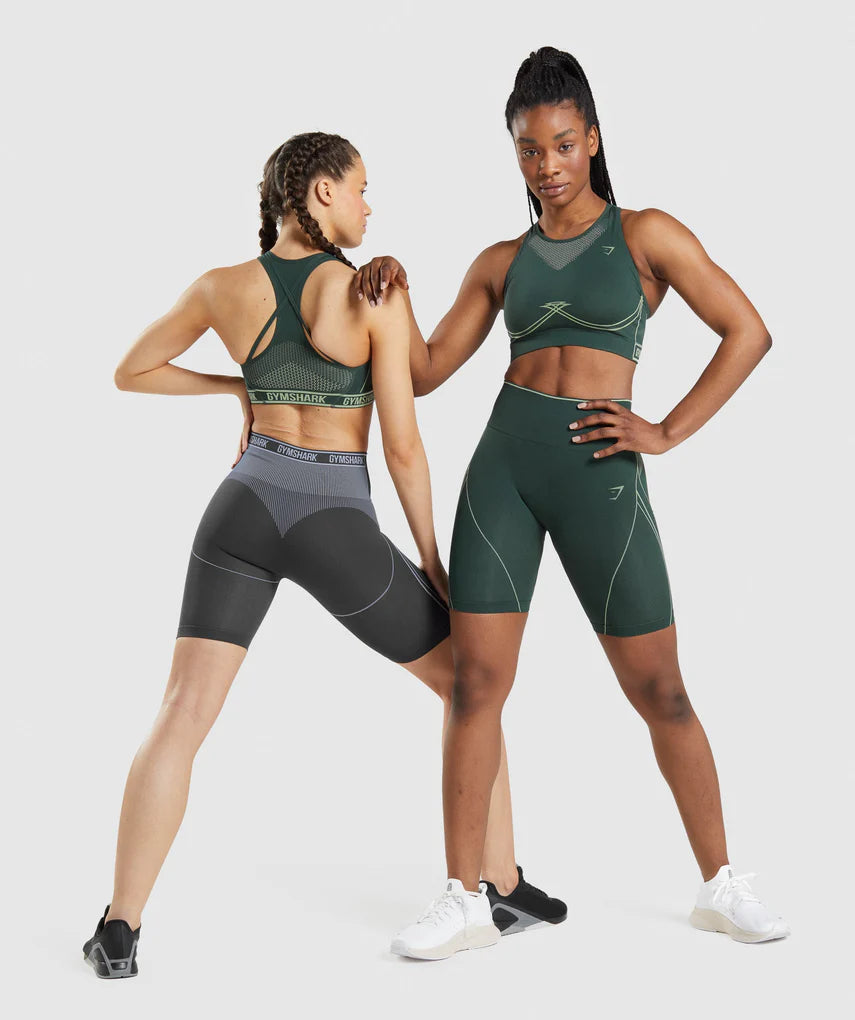 SUJETADOR DEPORTIVO SIN COSTURAS APEX GREEN