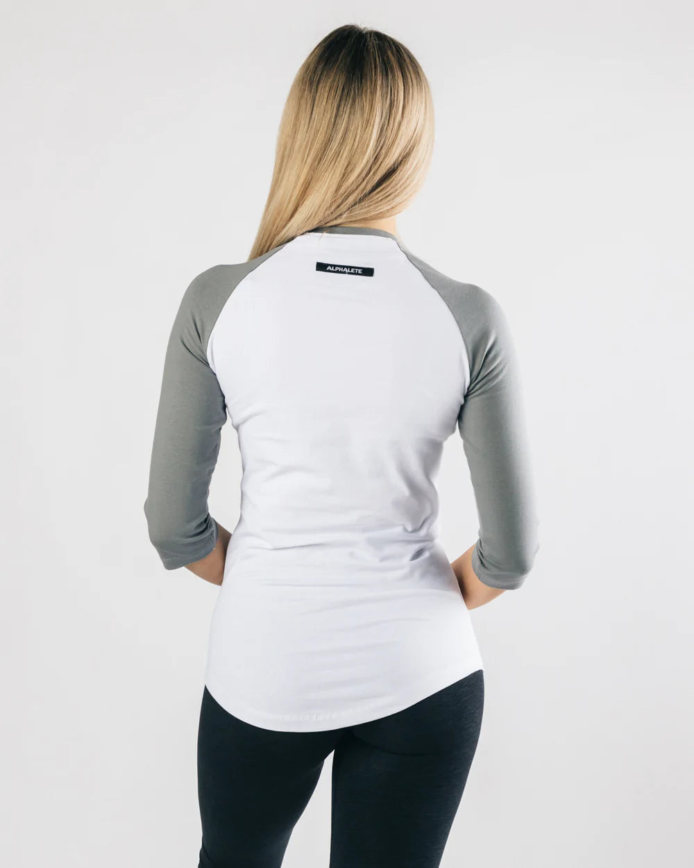 CAMISETA MANGA 3/4 GRIS