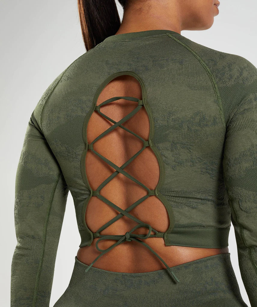TOP SIN COSTURAS ADAPT CAMO