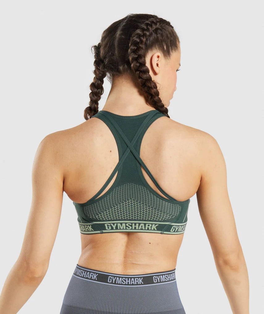 SUJETADOR DEPORTIVO SIN COSTURAS APEX GREEN