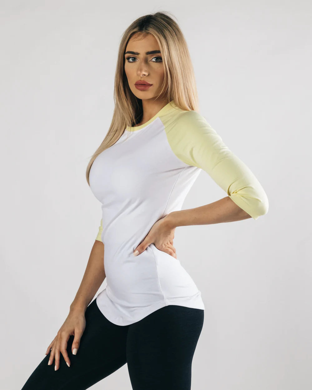 CAMISETA MANGA 3/4 YELLOW